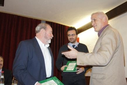 Die Autoren Augustin Gutmann und Thomas Steimer bei der Buchvorstellung Die Autoren Augustin Gutmann und Thomas Steimer bei der Buchvorstellung