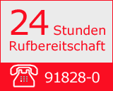 Störungdienst Wasser: 24 Stunden Rufbereitschaft unter 918280