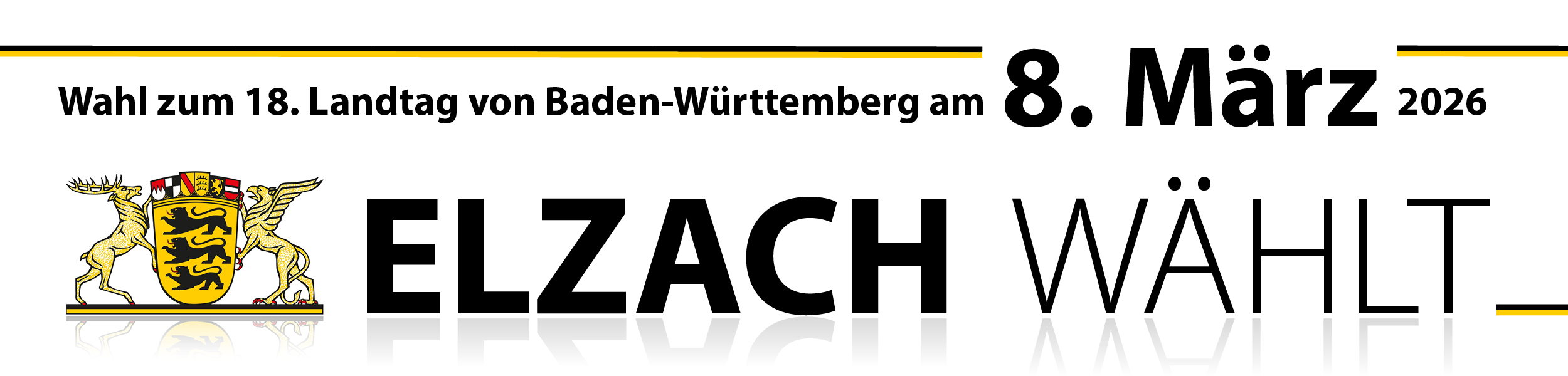 Aufruf zur Wahl des 18. Landtages in Baden-Württemberg am 8. März