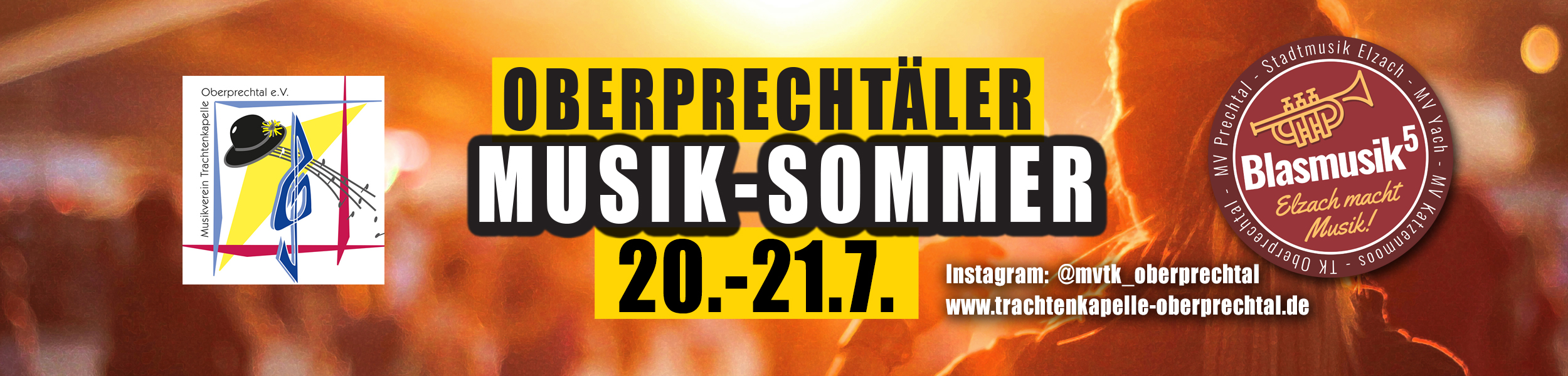 Musiksommer der Trachtenkapelle Oberprechtal 20. und 21. Juli 2025