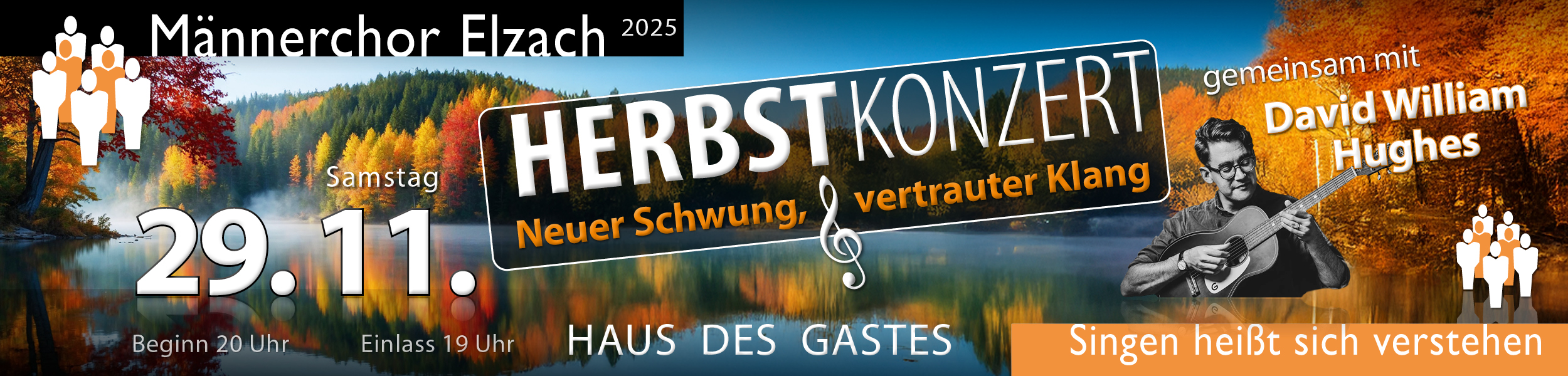 Männerchor Elzach lädt ein zum Herbstkonzert am 29.11.2025 im Haus des Gastes