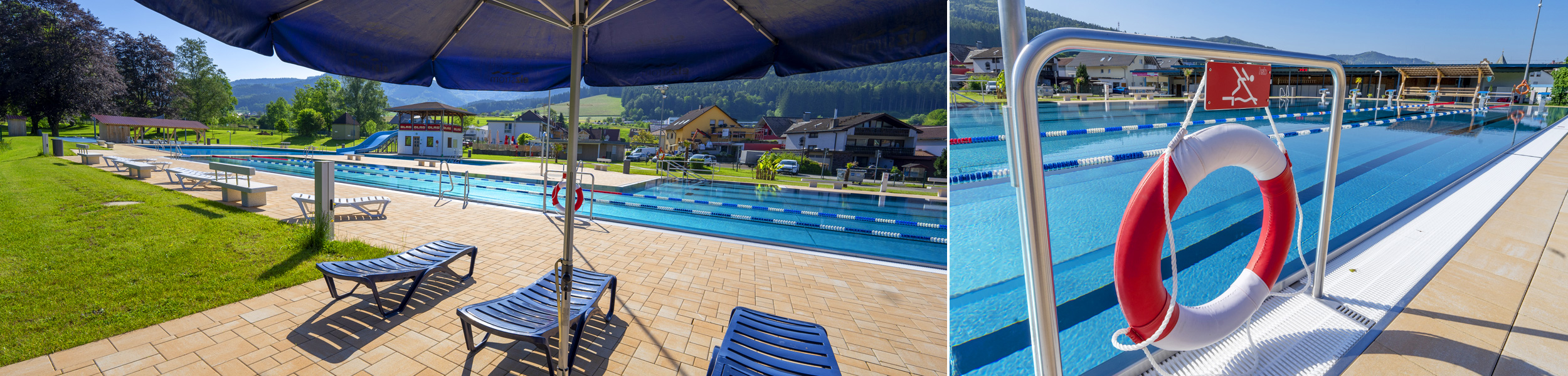 Ansicht der Freibadanlage - Stadtwerke Elzach und IG Bad freuen sich auf Ihren Besuch Ansicht der Freibadanlage - Stadtwerke Elzach und IG Bad freuen sich auf Ihren Besuch