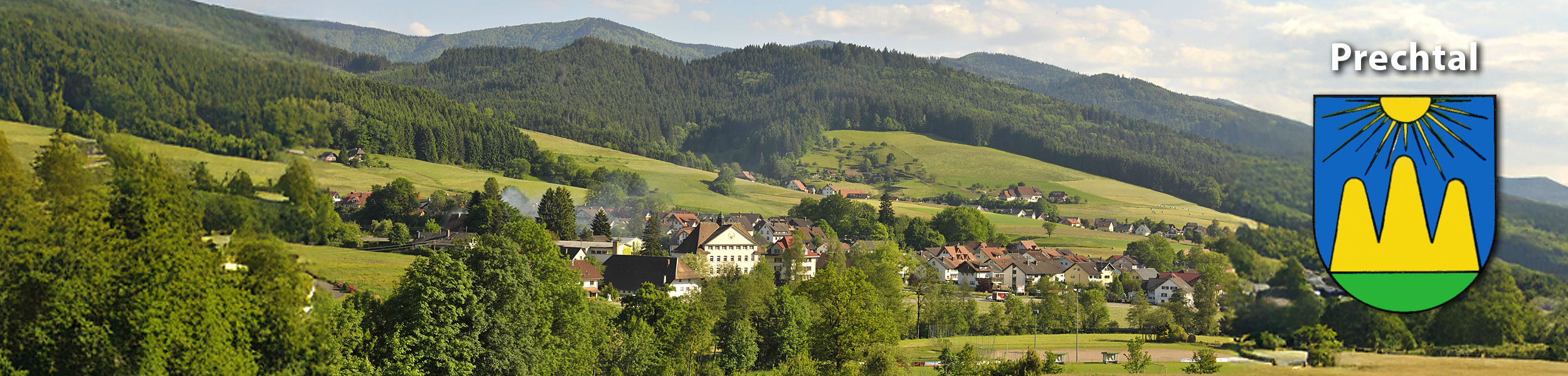 Ortseinfahrt Stadtteil Prechtal von Norden kommend Ortseinfahrt Stadtteil Prechtal von Norden kommend