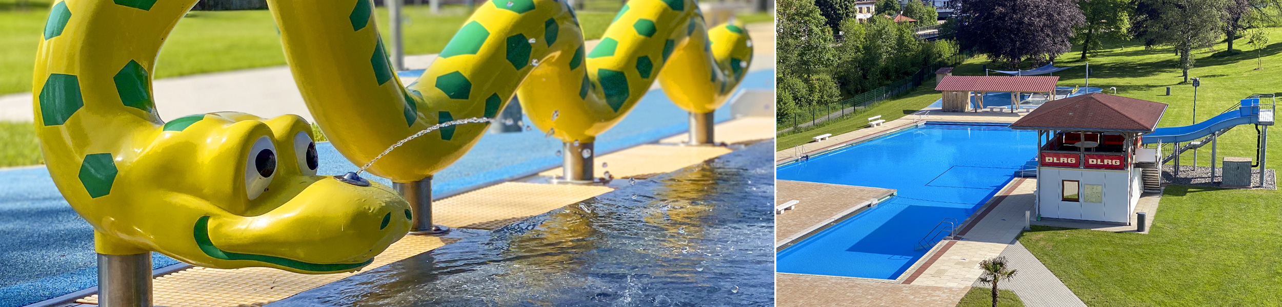 Ansicht der Freibadanlage - Stadtwerke Elzach und IG Bad freuen sich auf Ihren Besuch Ansicht der Freibadanlage - Stadtwerke Elzach und IG Bad freuen sich auf Ihren Besuch