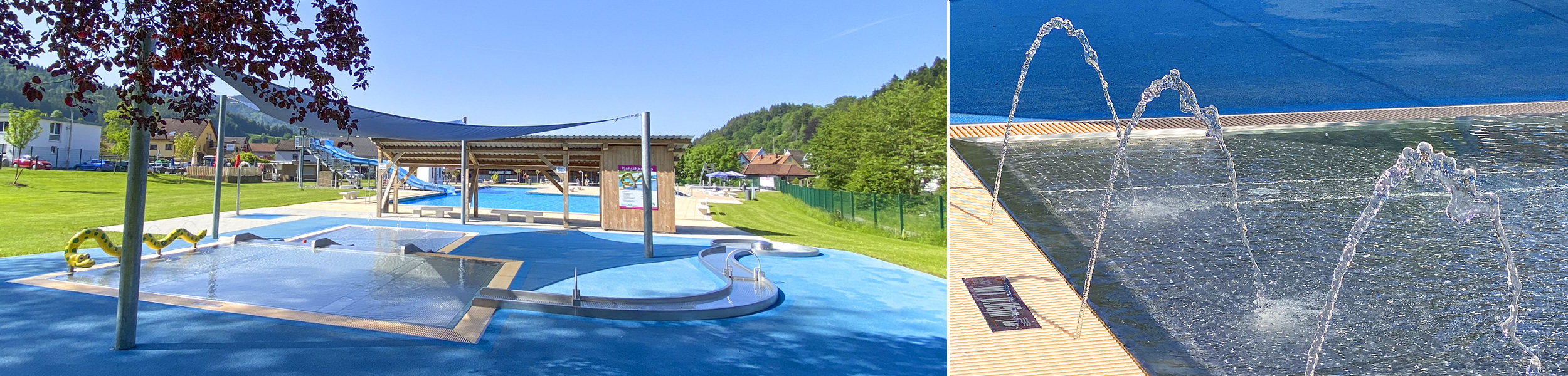 Ansicht der Freibadanlage - Stadtwerke Elzach und IG Bad freuen sich auf Ihren Besuch Ansicht der Freibadanlage - Stadtwerke Elzach und IG Bad freuen sich auf Ihren Besuch
